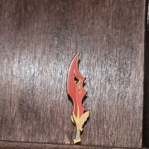 Red and Gold Sword Enamel Pin